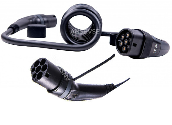 Cáp sạc xe điện kiểu 2 nối đất tiêu chuẩn với vật liệu Huntsman và mức bảo vệ IP65