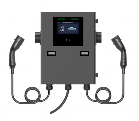 Bộ sạc Wallbox IP55 2*22kw cho mục đích thương mại, Wallbox hai súng