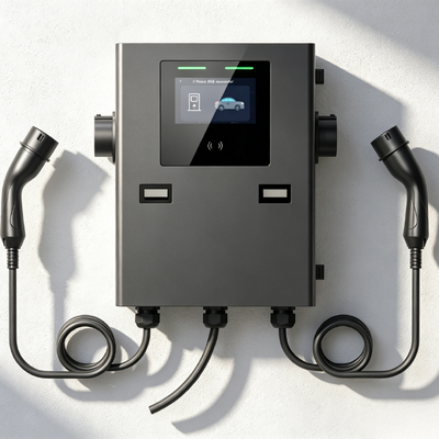 Mua Bộ sạc Wallbox IP55 2*22kw cho mục đích thương mại, Wallbox hai súng sản xuất trực tuyến