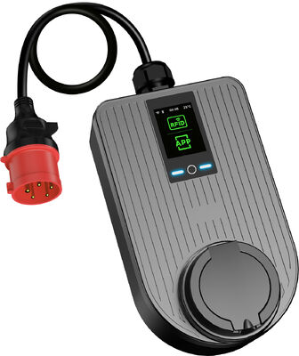 mua 7.4kW Loại 2 Bộ sạc xe điện di động CEE Plug Single Phase 32A Nhà sạc 2.8 inch LCD sản xuất trực tuyến