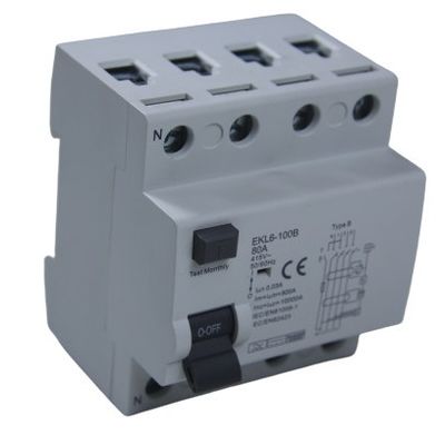 mua 10KA Loại B 63A RCD Máy cắt RCCB bảo vệ chống rò rỉ sản xuất trực tuyến