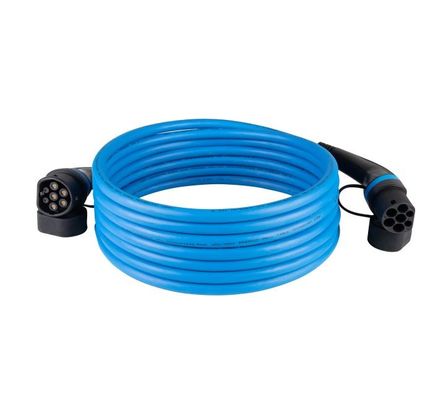 3 pha IEC 62196 Chiều dài cáp tùy chỉnh Bộ sạc ev Loại 2 đến Loại 2 Cáp sạc EV chế độ 2 với phích cắm 32A