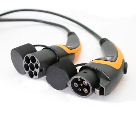 Mua Dây sạc xe điện loại 1 đến loại 2 5m với đầu nối IEC 62196 loại 2 sản xuất trực tuyến