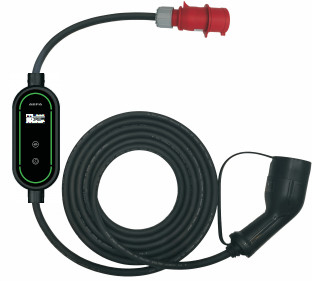 Giá tốt Bộ sạc EV di động 11kW 16A 400V Loại 2 với phích cắm CEE màu đỏ trực tuyến