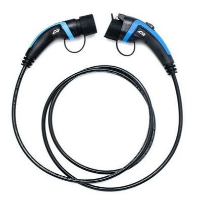 Giá tốt 32A CE được phê duyệt Loại 1 đến Loại 2 Cáp sạc EV Đầu cắm màu xanh lam trực tuyến