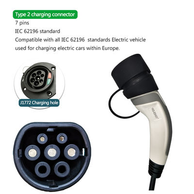Giá tốt Bộ sạc nhanh EV di động TPU 5m màu đen với màn hình cảm ứng thay đổi hiện tại trực tuyến