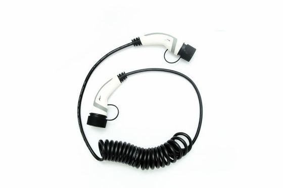 Giá tốt IEC 62196-2 Tiêu chuẩn 32A Điện định lượng loại 2 đến loại 2 Cáp xoắn ốc để sạc xe điện trực tuyến