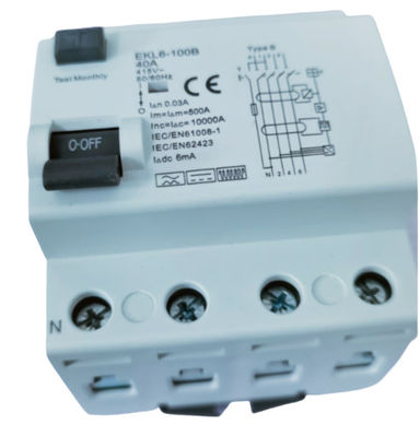 Giá tốt Thiết bị bảo vệ dòng điện dư DC 6mA 4P Tần số định mức 50 / 60Hz trực tuyến
