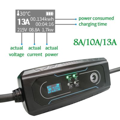 Giá tốt Bộ sạc xe điện di động Type2 8-16A 1P Vương quốc Anh 3 Ổ cắm PINS trực tuyến
