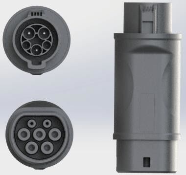 Giá tốt Bộ chuyển đổi cáp sạc 220V 32A EV Loại 2 sang Loại 1 Bộ chuyển đổi EV trực tuyến