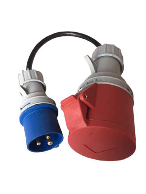 Giá tốt Bộ chuyển đổi 32A 250V 5 chân sang 3 chân IEC 60309 Bộ chuyển đổi phích cắm cho CEE màu đỏ đến CEE màu xanh lam trực tuyến
